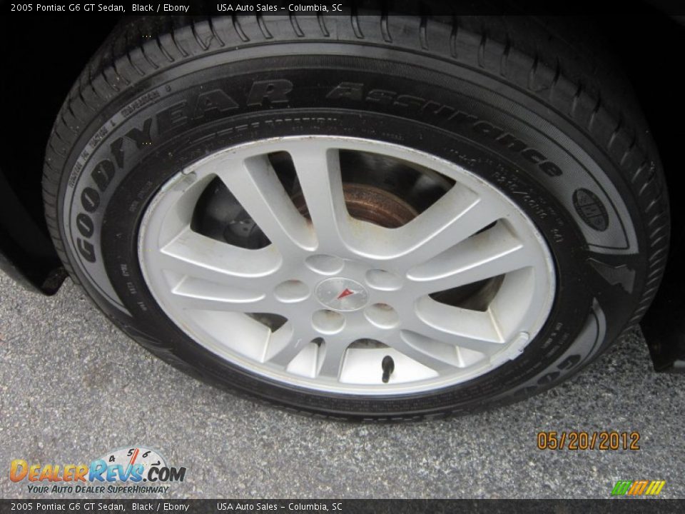 2005 Pontiac G6 GT Sedan Black / Ebony Photo #9
