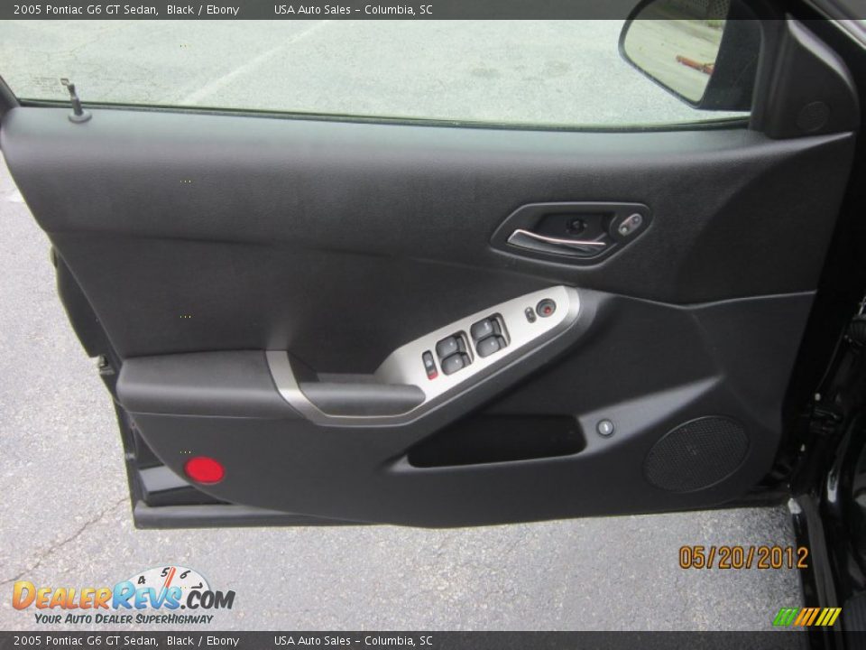 2005 Pontiac G6 GT Sedan Black / Ebony Photo #10