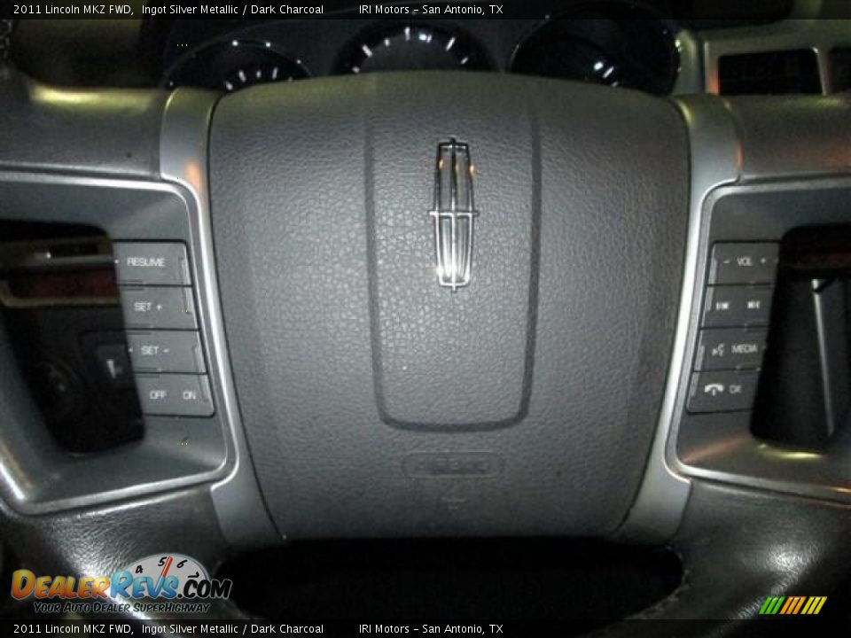 2011 Lincoln MKZ FWD Ingot Silver Metallic / Dark Charcoal Photo #15