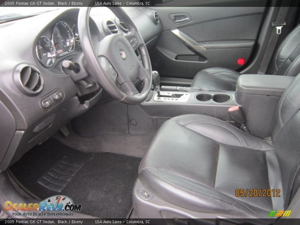 2005 Pontiac G6 GT Sedan Black / Ebony Photo #12