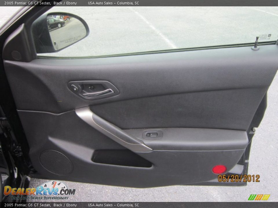 2005 Pontiac G6 GT Sedan Black / Ebony Photo #16