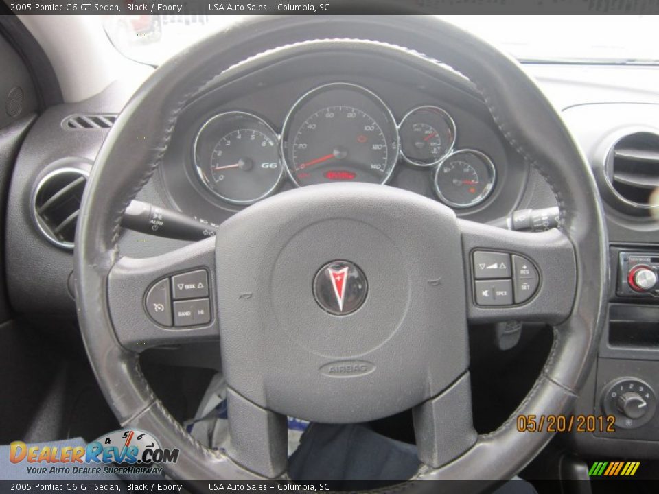 2005 Pontiac G6 GT Sedan Black / Ebony Photo #23