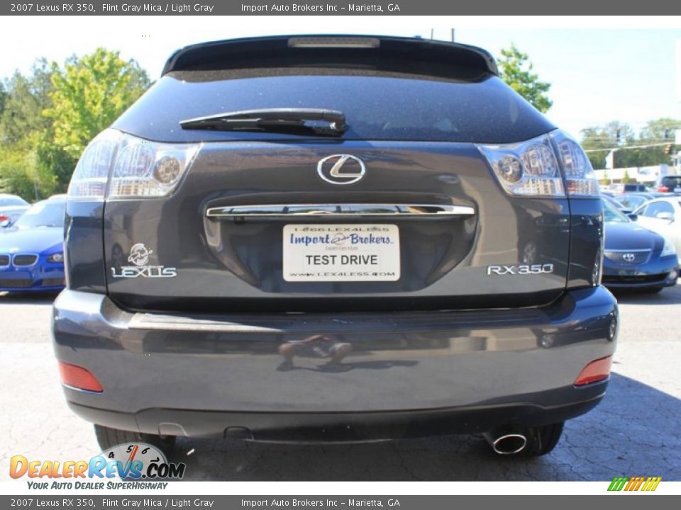 2007 Lexus RX 350 Flint Gray Mica / Light Gray Photo #4