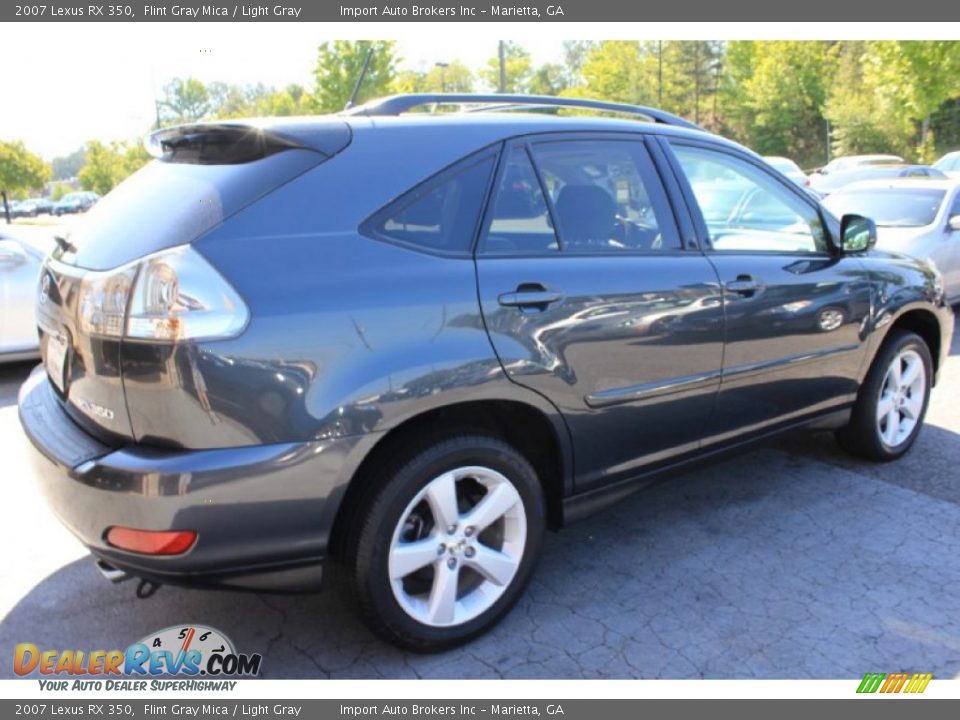 2007 Lexus RX 350 Flint Gray Mica / Light Gray Photo #8