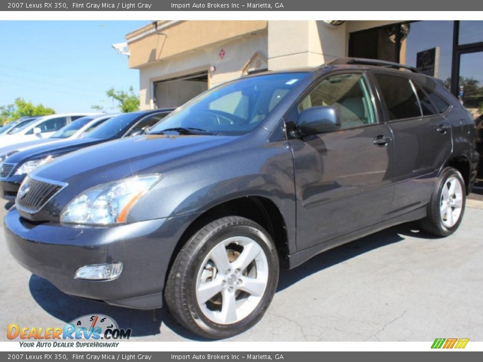 2007 Lexus RX 350 Flint Gray Mica / Light Gray Photo #9