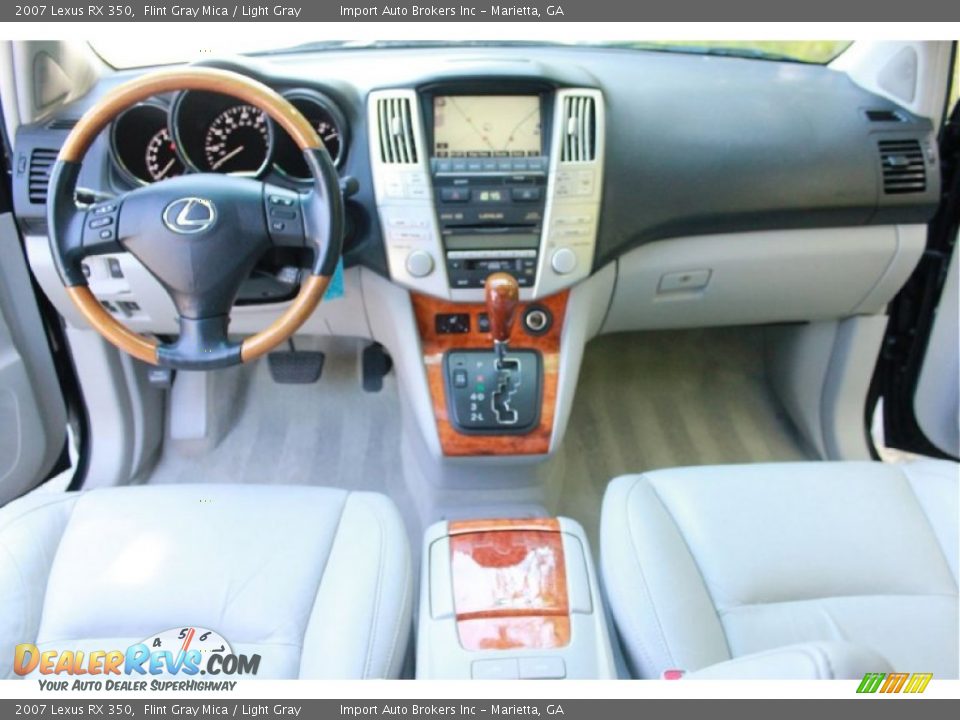 2007 Lexus RX 350 Flint Gray Mica / Light Gray Photo #13