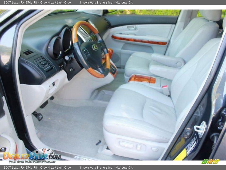 2007 Lexus RX 350 Flint Gray Mica / Light Gray Photo #15