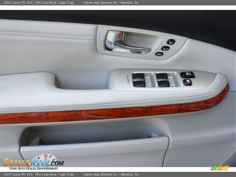 2007 Lexus RX 350 Flint Gray Mica / Light Gray Photo #17