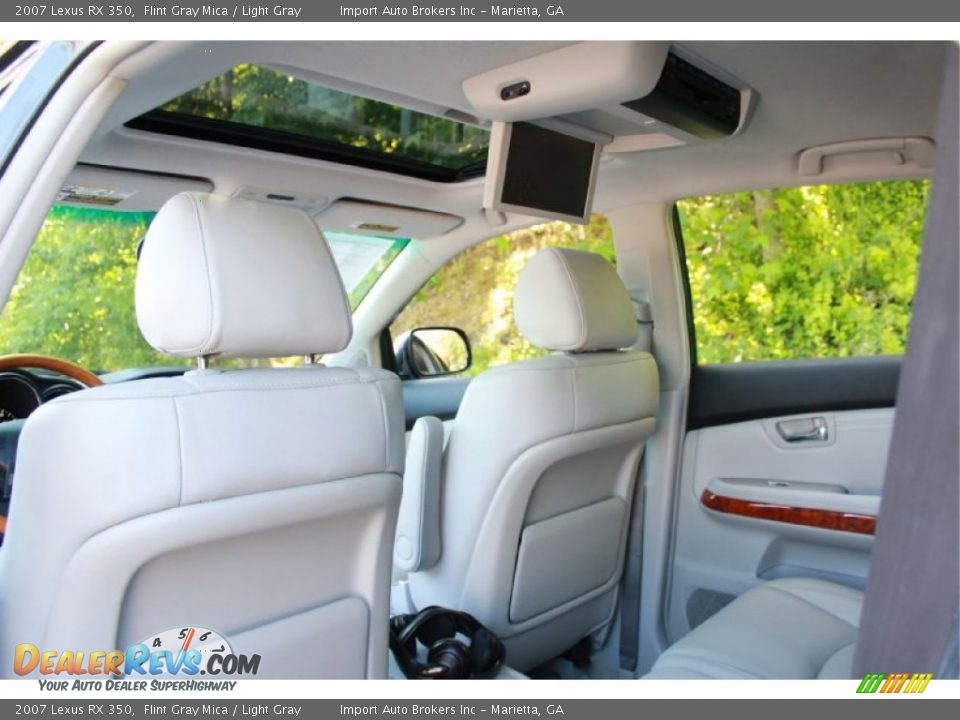 2007 Lexus RX 350 Flint Gray Mica / Light Gray Photo #19