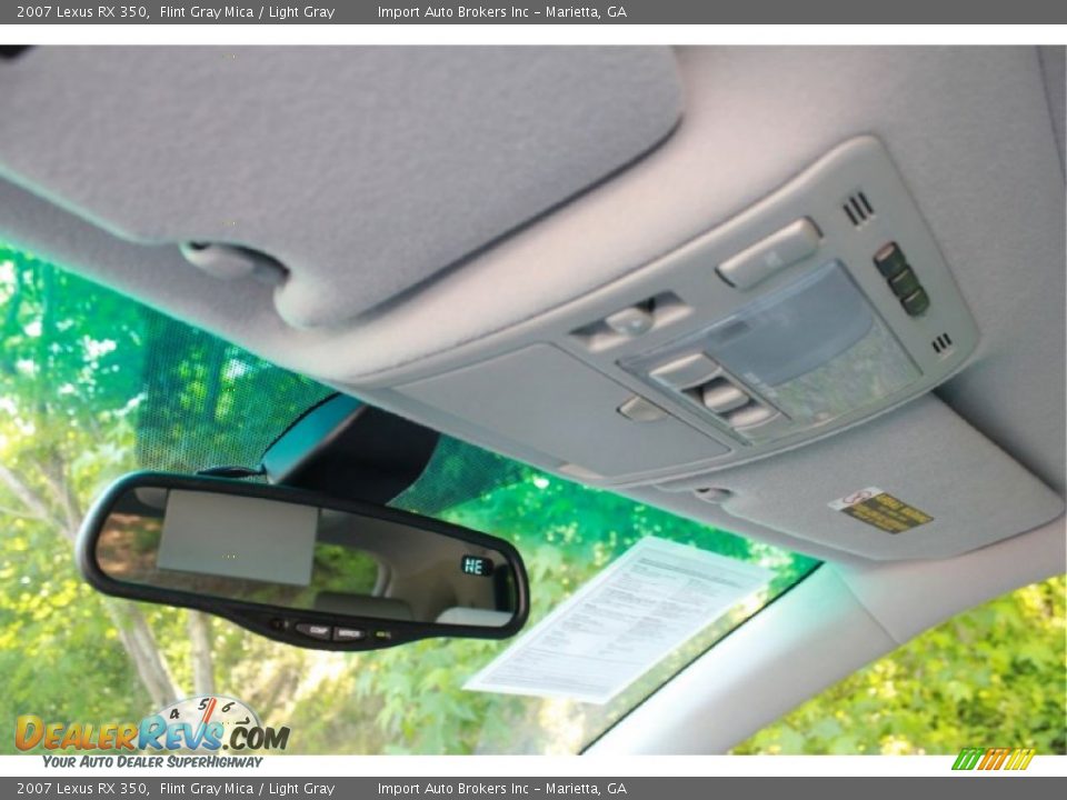 2007 Lexus RX 350 Flint Gray Mica / Light Gray Photo #25