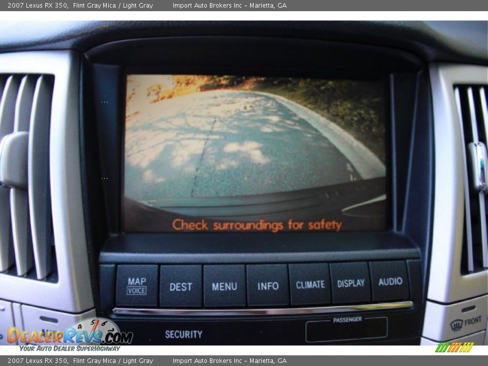 2007 Lexus RX 350 Flint Gray Mica / Light Gray Photo #30