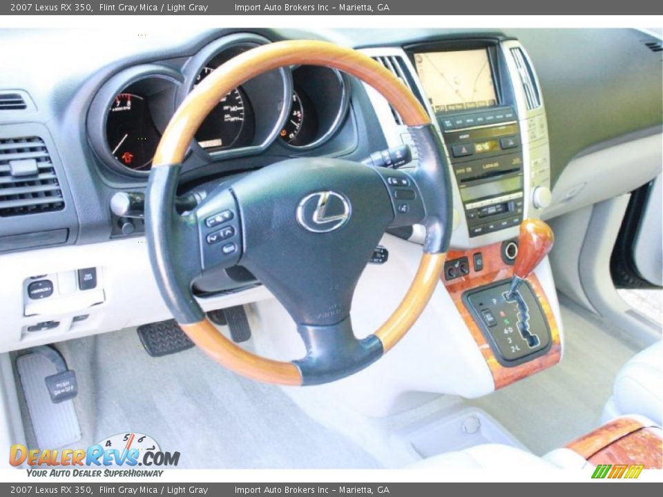 2007 Lexus RX 350 Flint Gray Mica / Light Gray Photo #32
