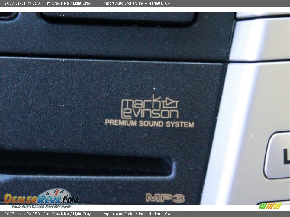 2007 Lexus RX 350 Flint Gray Mica / Light Gray Photo #34