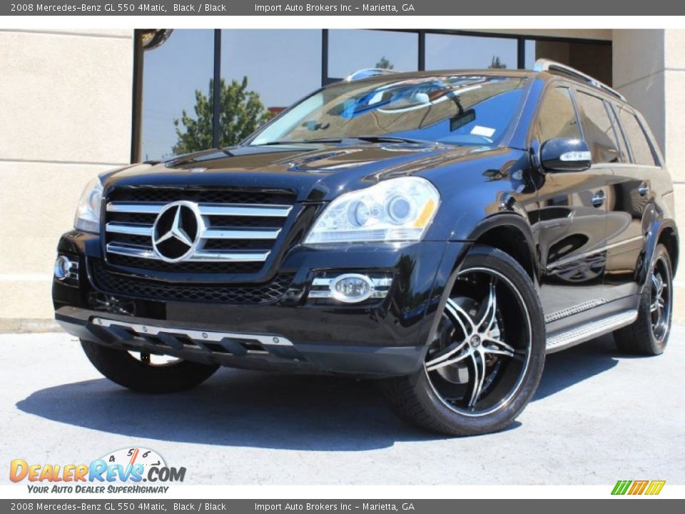 2008 Mercedes-Benz GL 550 4Matic Black / Black Photo #2