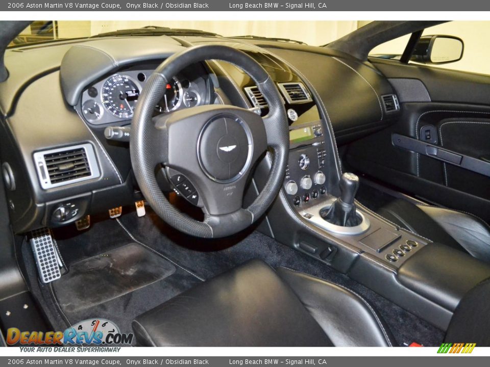 Obsidian Black Interior - 2006 Aston Martin V8 Vantage Coupe Photo #9