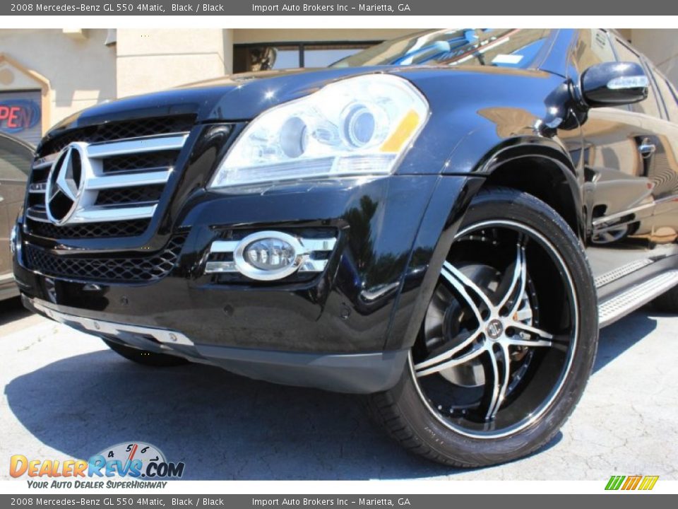 2008 Mercedes-Benz GL 550 4Matic Black / Black Photo #3