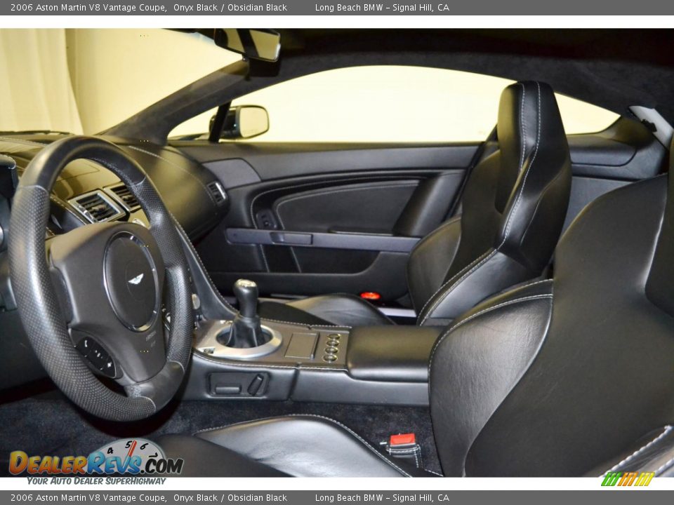 Obsidian Black Interior - 2006 Aston Martin V8 Vantage Coupe Photo #10