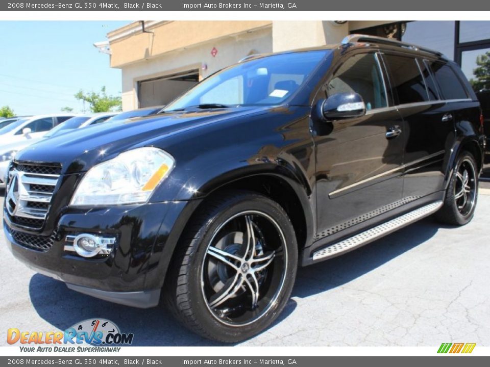 2008 Mercedes-Benz GL 550 4Matic Black / Black Photo #10
