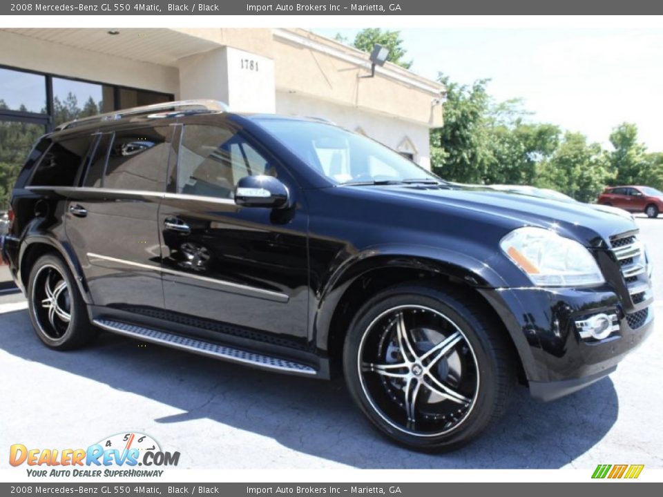 2008 Mercedes-Benz GL 550 4Matic Black / Black Photo #11