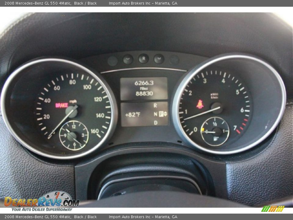 2008 Mercedes-Benz GL 550 4Matic Gauges Photo #12