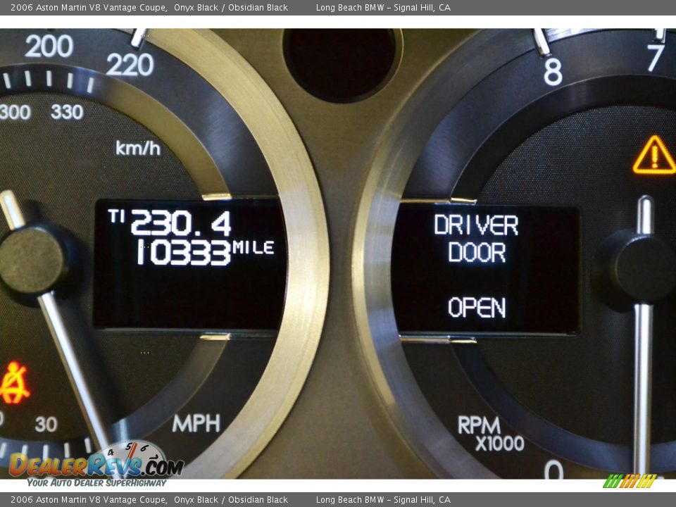 2006 Aston Martin V8 Vantage Coupe Onyx Black / Obsidian Black Photo #15