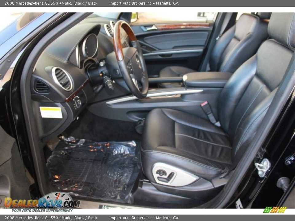 Black Interior - 2008 Mercedes-Benz GL 550 4Matic Photo #16