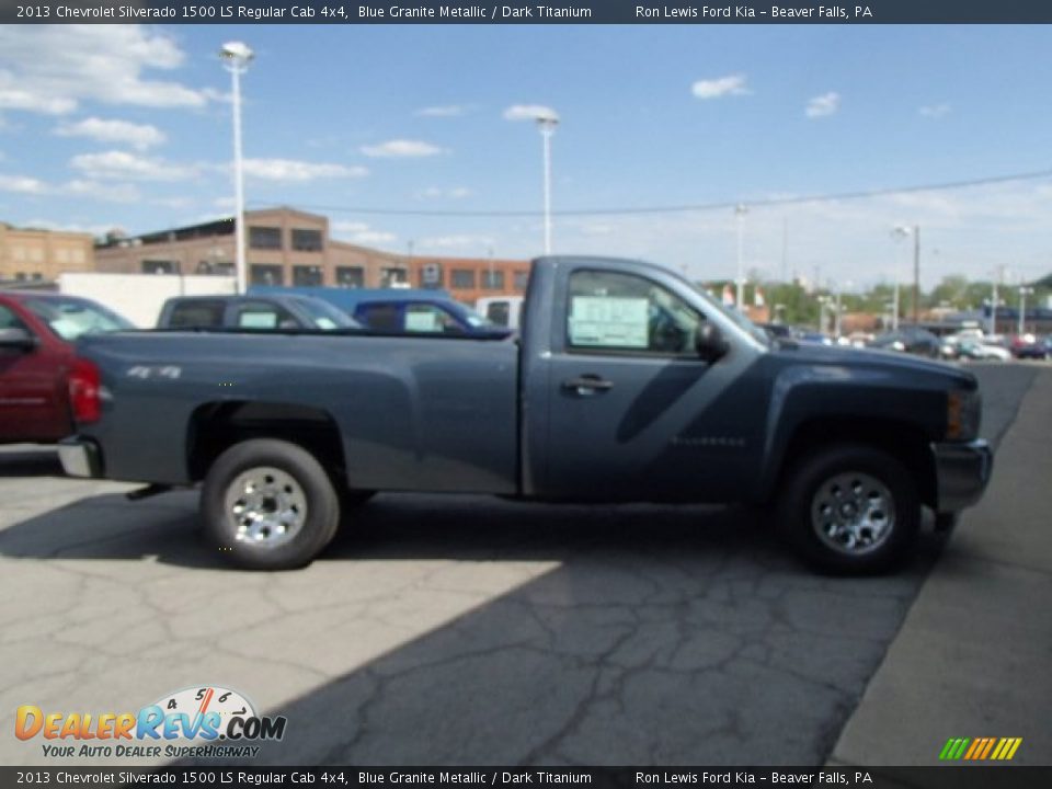 2013 Chevrolet Silverado 1500 LS Regular Cab 4x4 Blue Granite Metallic / Dark Titanium Photo #1