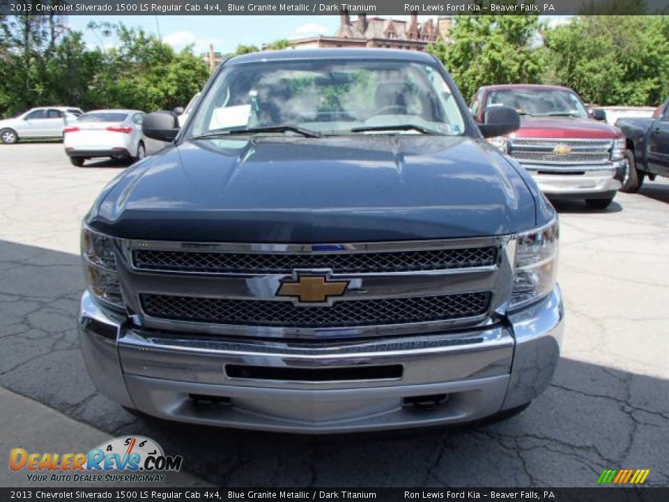 2013 Chevrolet Silverado 1500 LS Regular Cab 4x4 Blue Granite Metallic / Dark Titanium Photo #3