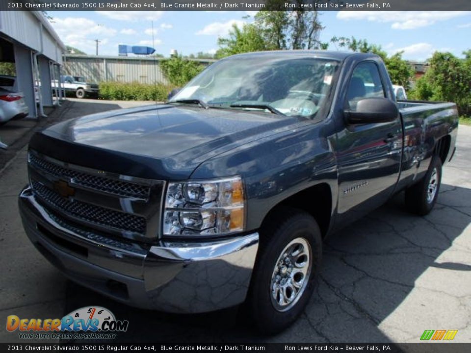 2013 Chevrolet Silverado 1500 LS Regular Cab 4x4 Blue Granite Metallic / Dark Titanium Photo #4