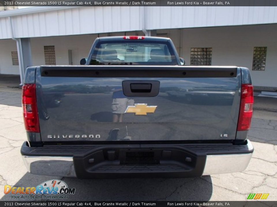2013 Chevrolet Silverado 1500 LS Regular Cab 4x4 Blue Granite Metallic / Dark Titanium Photo #7