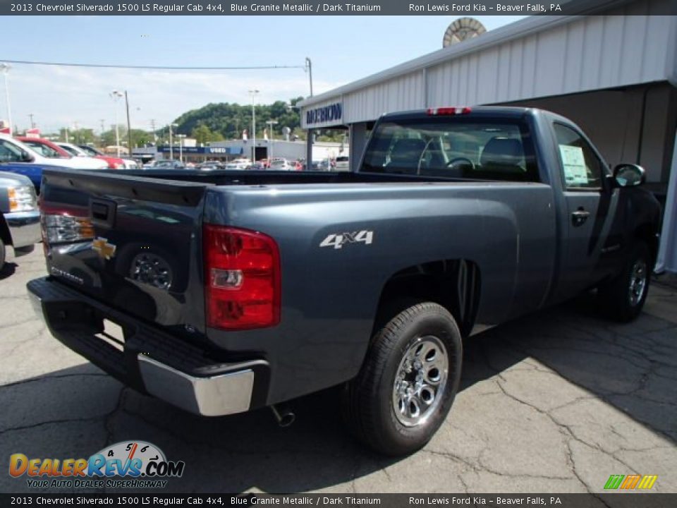 2013 Chevrolet Silverado 1500 LS Regular Cab 4x4 Blue Granite Metallic / Dark Titanium Photo #8
