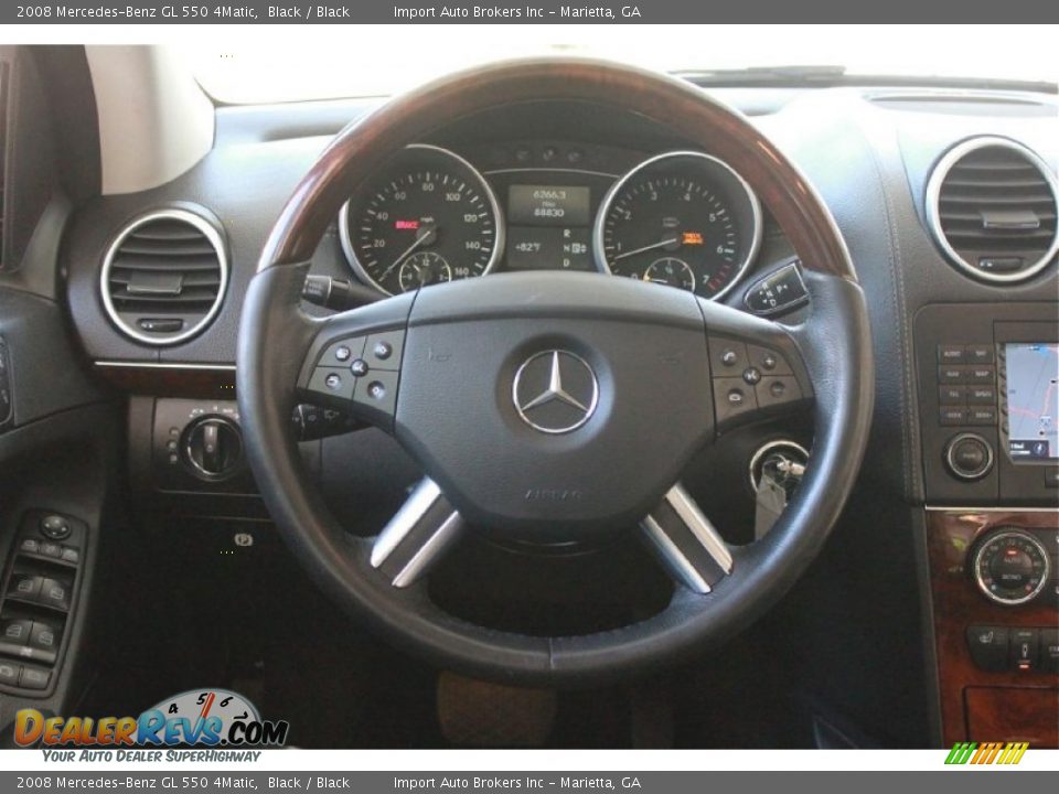 2008 Mercedes-Benz GL 550 4Matic Steering Wheel Photo #33
