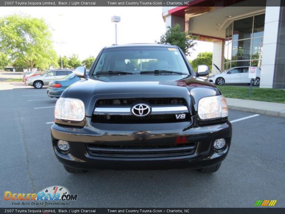 2007 Toyota Sequoia Limited Black / Light Charcoal Photo #2
