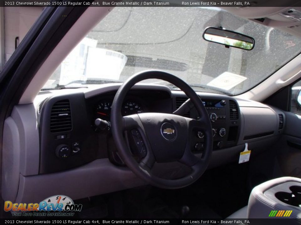 2013 Chevrolet Silverado 1500 LS Regular Cab 4x4 Blue Granite Metallic / Dark Titanium Photo #10