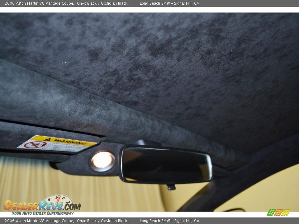 2006 Aston Martin V8 Vantage Coupe Onyx Black / Obsidian Black Photo #23