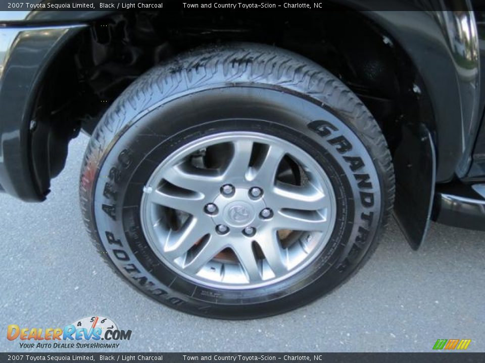 2007 Toyota Sequoia Limited Black / Light Charcoal Photo #4