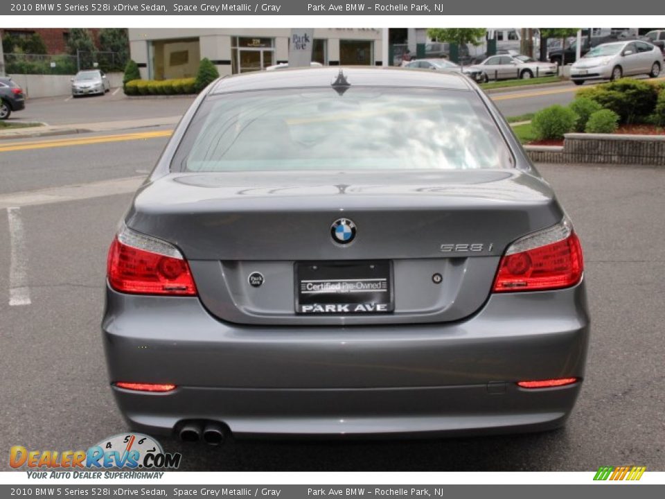 2010 BMW 5 Series 528i xDrive Sedan Space Grey Metallic / Gray Photo #6
