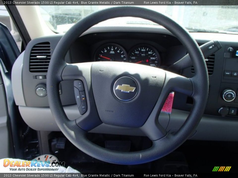 2013 Chevrolet Silverado 1500 LS Regular Cab 4x4 Blue Granite Metallic / Dark Titanium Photo #17