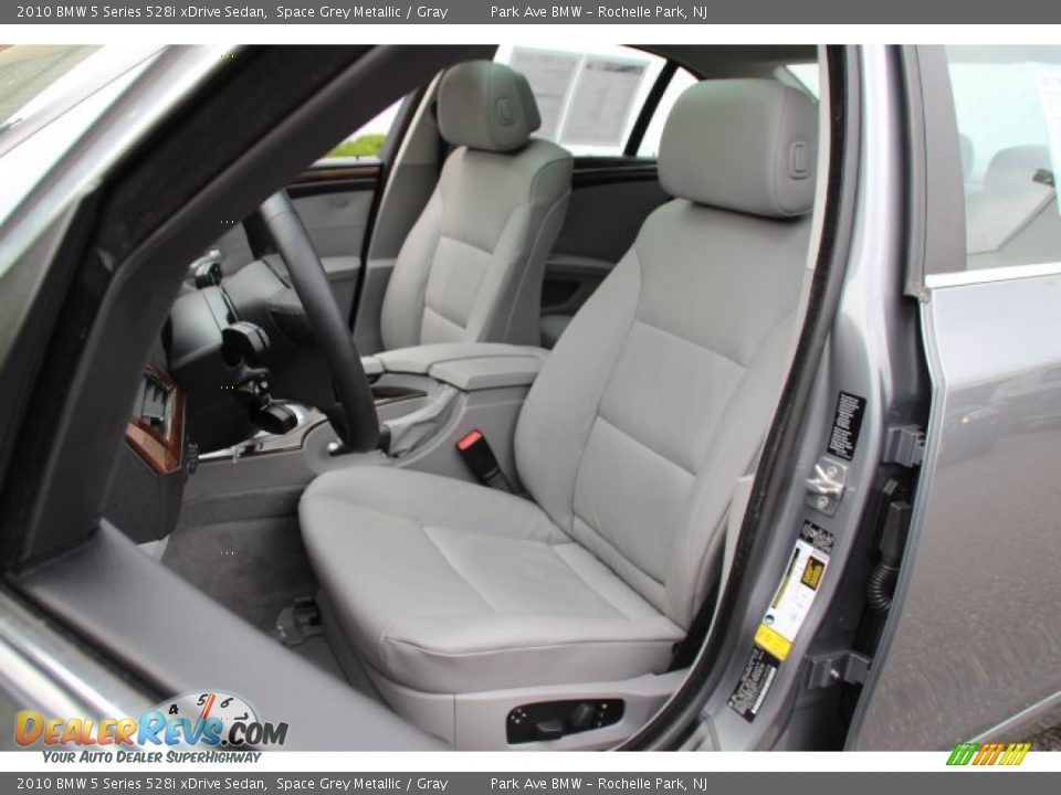 2010 BMW 5 Series 528i xDrive Sedan Space Grey Metallic / Gray Photo #12