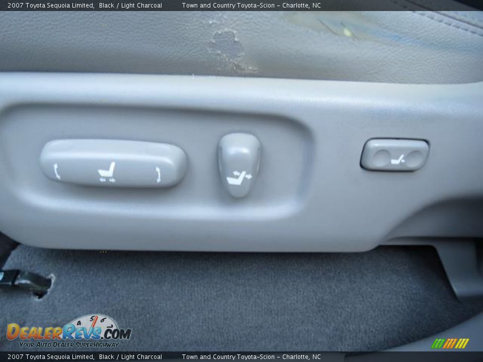 2007 Toyota Sequoia Limited Black / Light Charcoal Photo #16