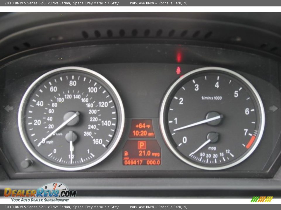 2010 BMW 5 Series 528i xDrive Sedan Space Grey Metallic / Gray Photo #19