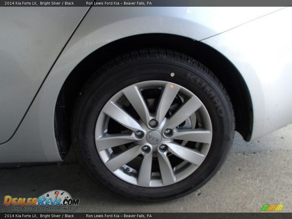 2014 Kia Forte LX Bright Silver / Black Photo #9