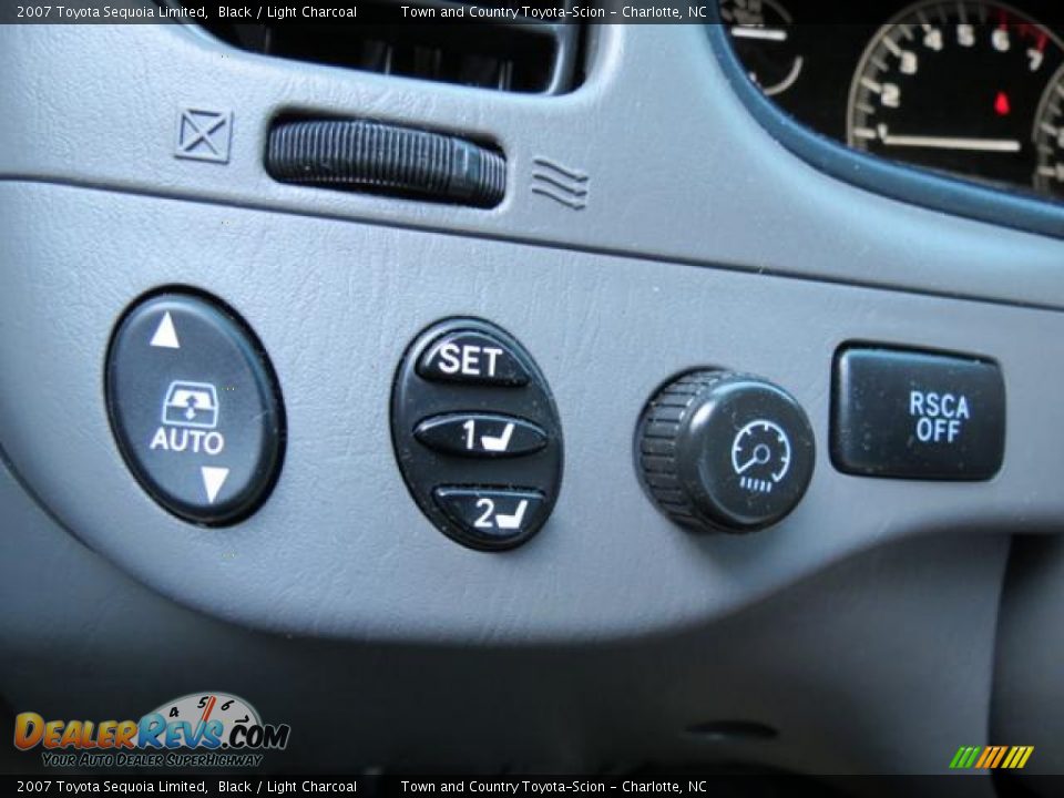 2007 Toyota Sequoia Limited Black / Light Charcoal Photo #33
