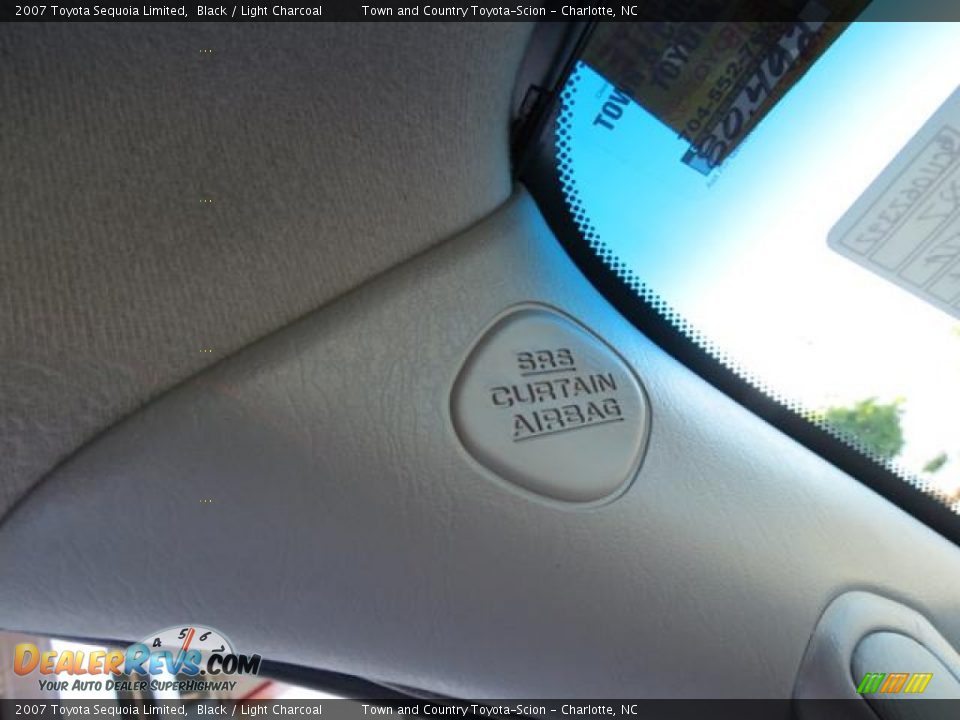 2007 Toyota Sequoia Limited Black / Light Charcoal Photo #34