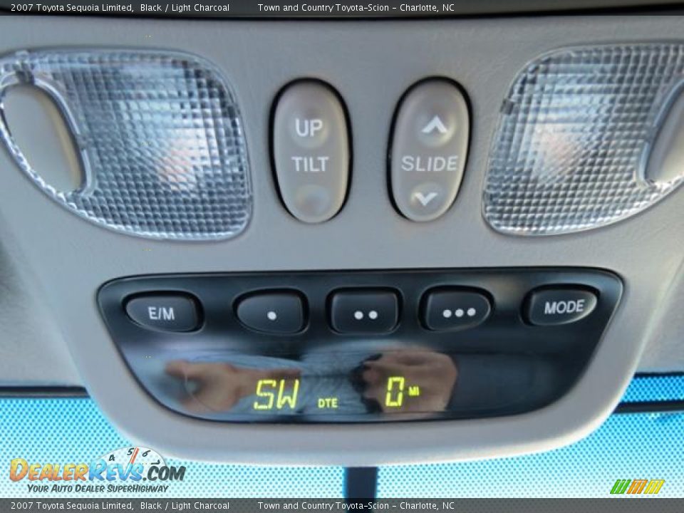 2007 Toyota Sequoia Limited Black / Light Charcoal Photo #35