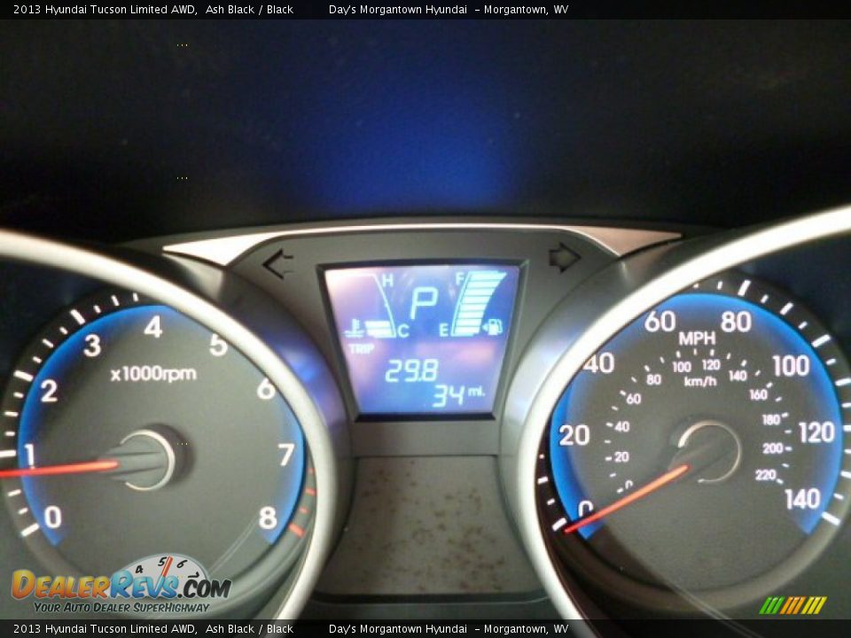 2013 Hyundai Tucson Limited AWD Ash Black / Black Photo #20