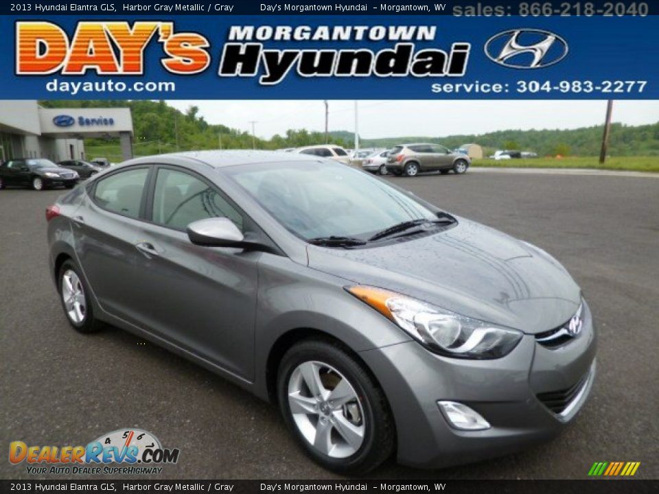 2013 Hyundai Elantra GLS Harbor Gray Metallic / Gray Photo #1