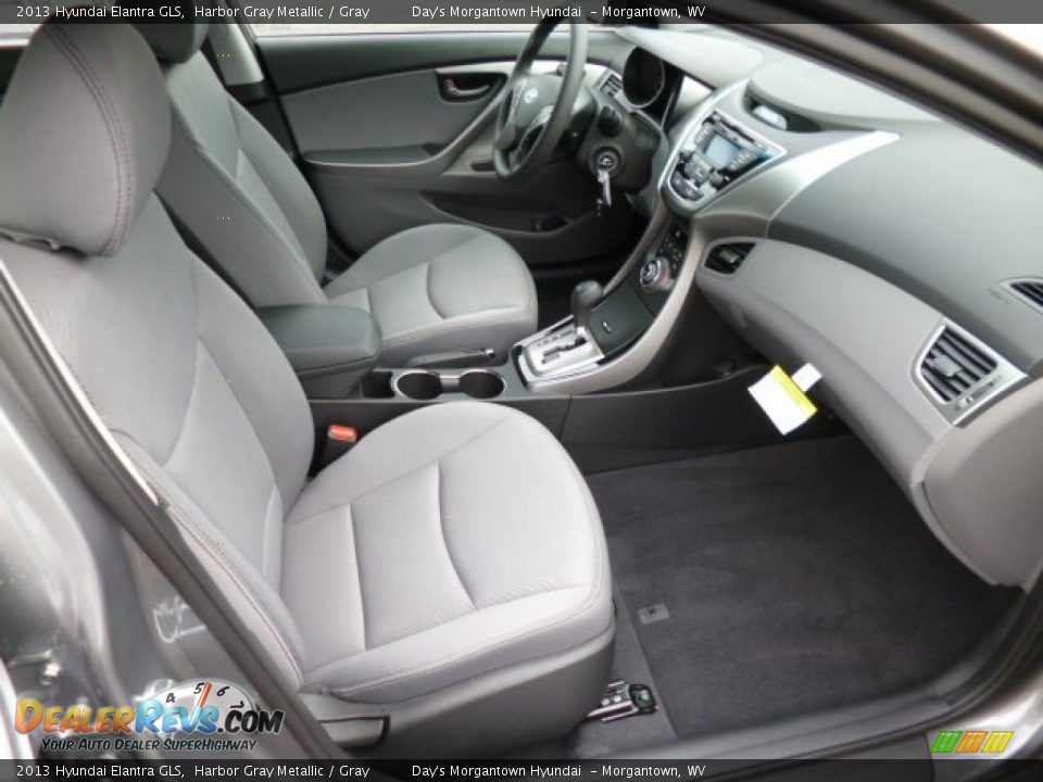 2013 Hyundai Elantra GLS Harbor Gray Metallic / Gray Photo #10