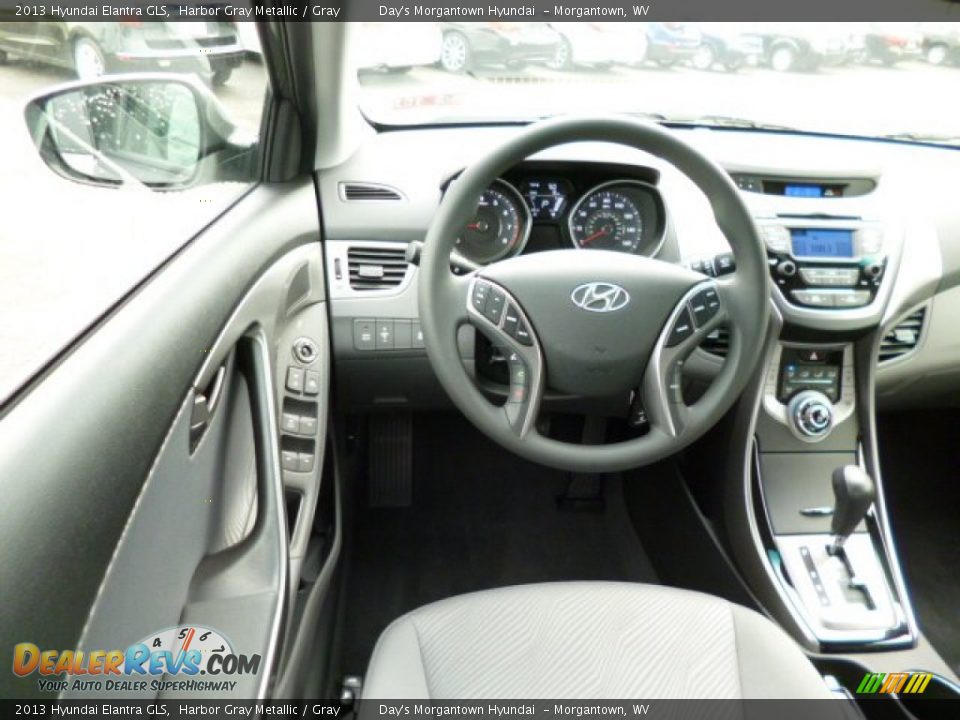 2013 Hyundai Elantra GLS Harbor Gray Metallic / Gray Photo #14