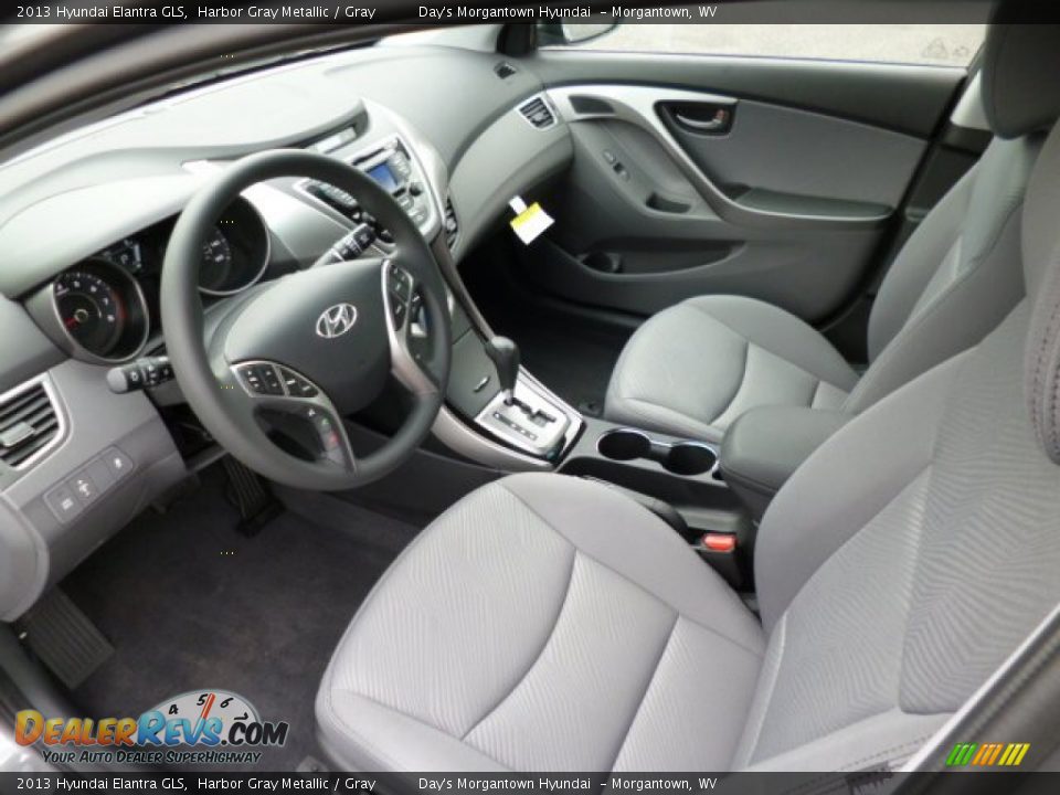 2013 Hyundai Elantra GLS Harbor Gray Metallic / Gray Photo #16